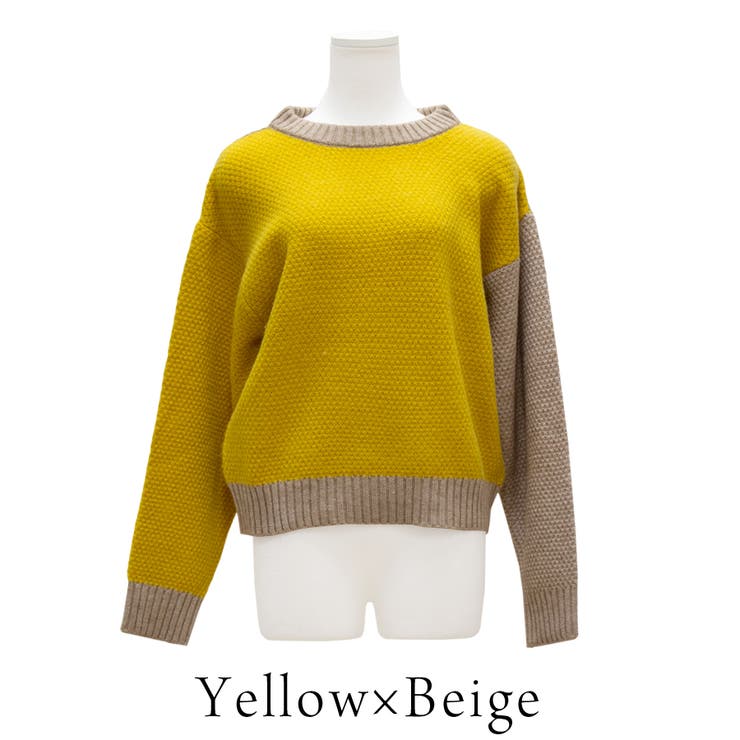 アルパカタッチ配色ニットプルオーバー | A.NATALY | 詳細画像9 