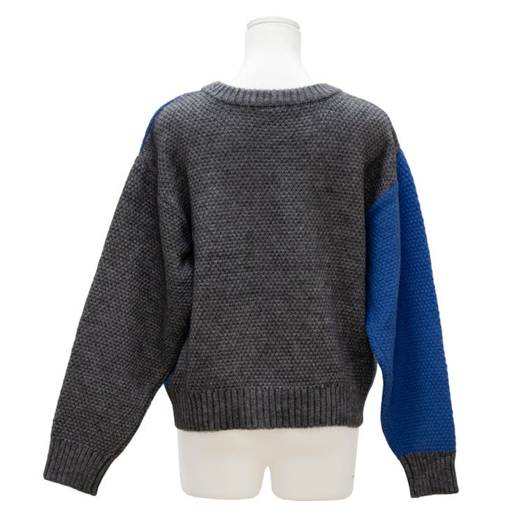 アルパカタッチ配色ニットプルオーバー | A.NATALY | 詳細画像14 