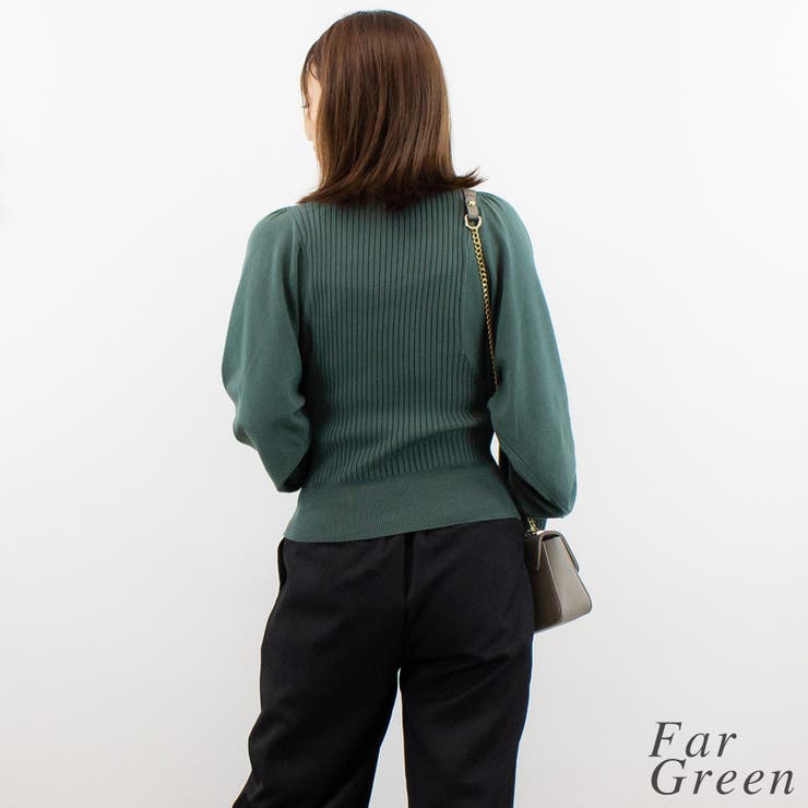 ボリュームスリーブニットプルオーバー | A.NATALY | 詳細画像1 