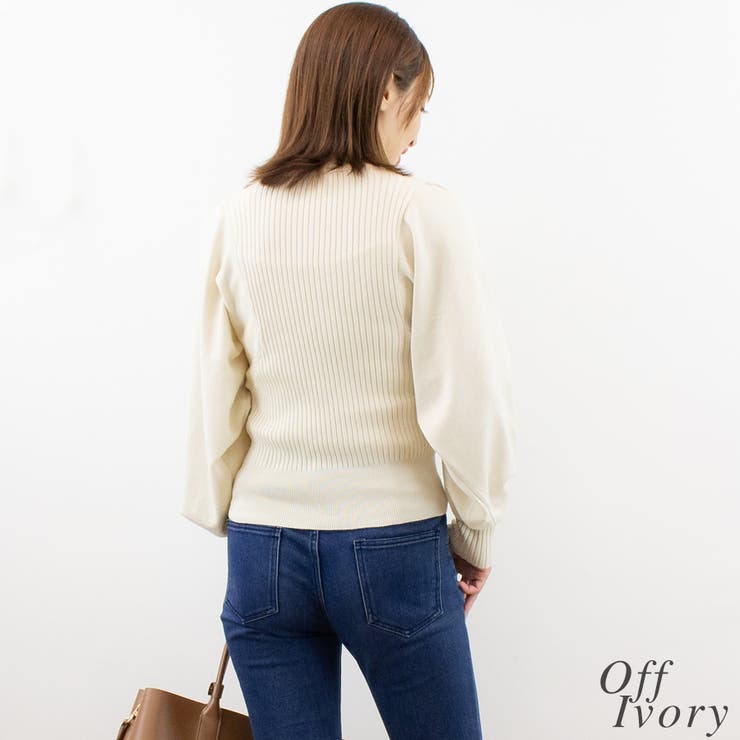 ボリュームスリーブニットプルオーバー | A.NATALY | 詳細画像3 