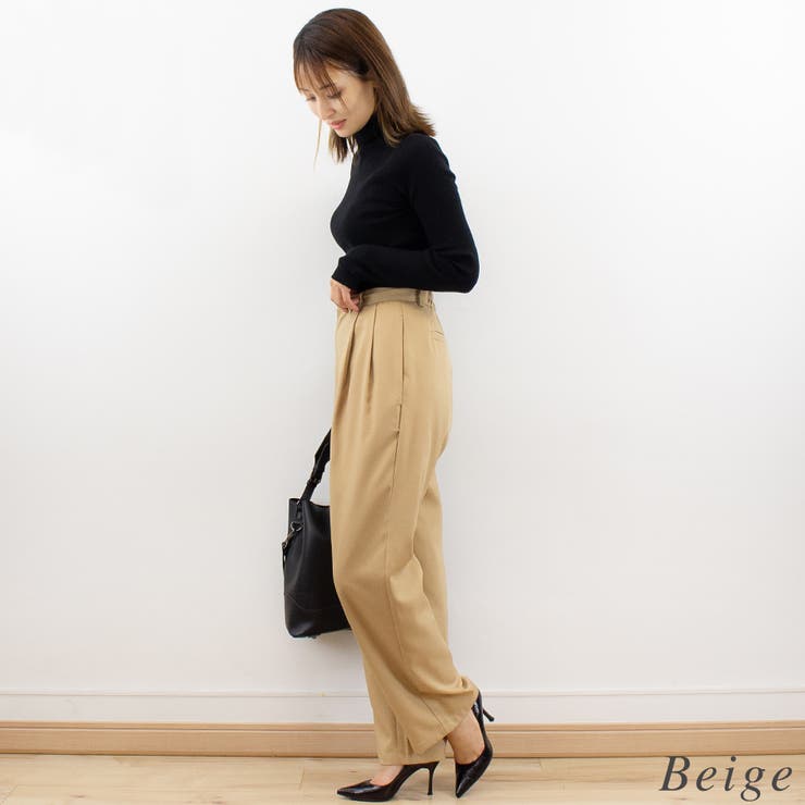 ツイル２タックパンツ | A.NATALY | 詳細画像1 