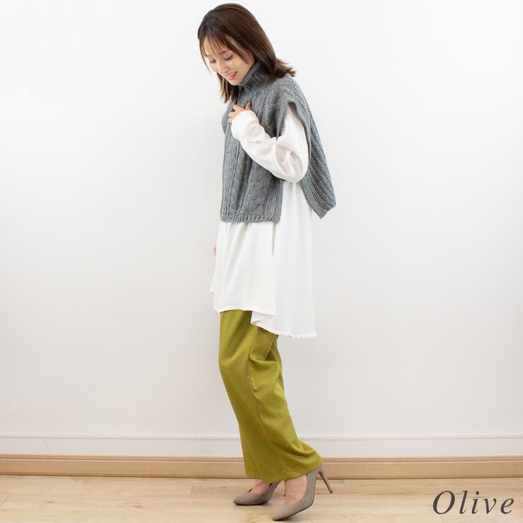 ツイル２タックパンツ | A.NATALY | 詳細画像3 