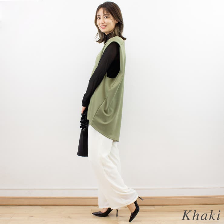 ポンチサイドタックベスト | A.NATALY | 詳細画像2 