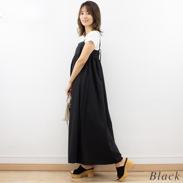 クレープペプラムキャミワンピース | A.NATALY | 詳細画像1 