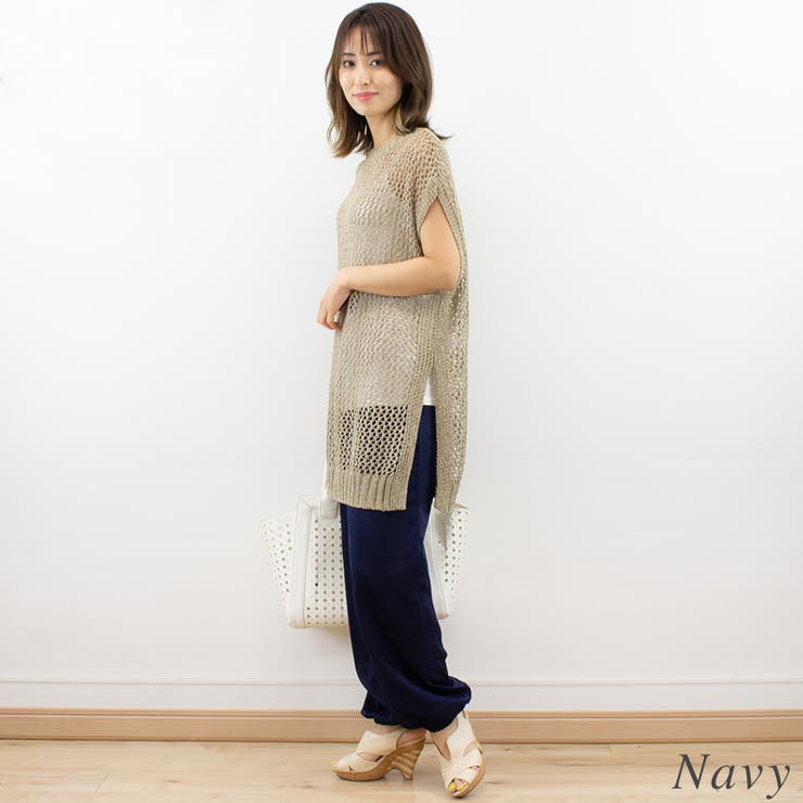 ブラック | サテンジョガーパンツ | A.NATALY