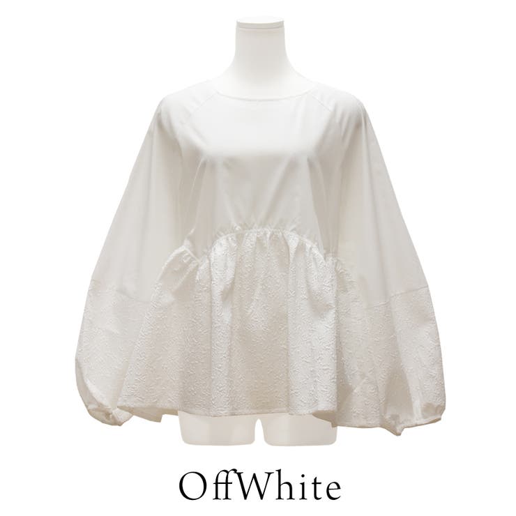 アーケードフクレジャガードペプラムブラウス | A.NATALY | 詳細画像7 