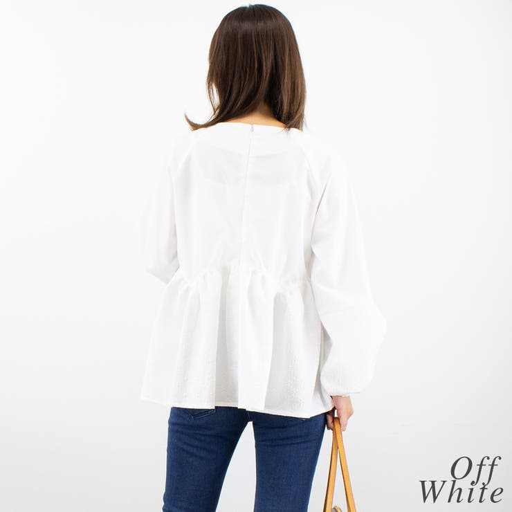 アーケードフクレジャガードペプラムブラウス | A.NATALY | 詳細画像3 