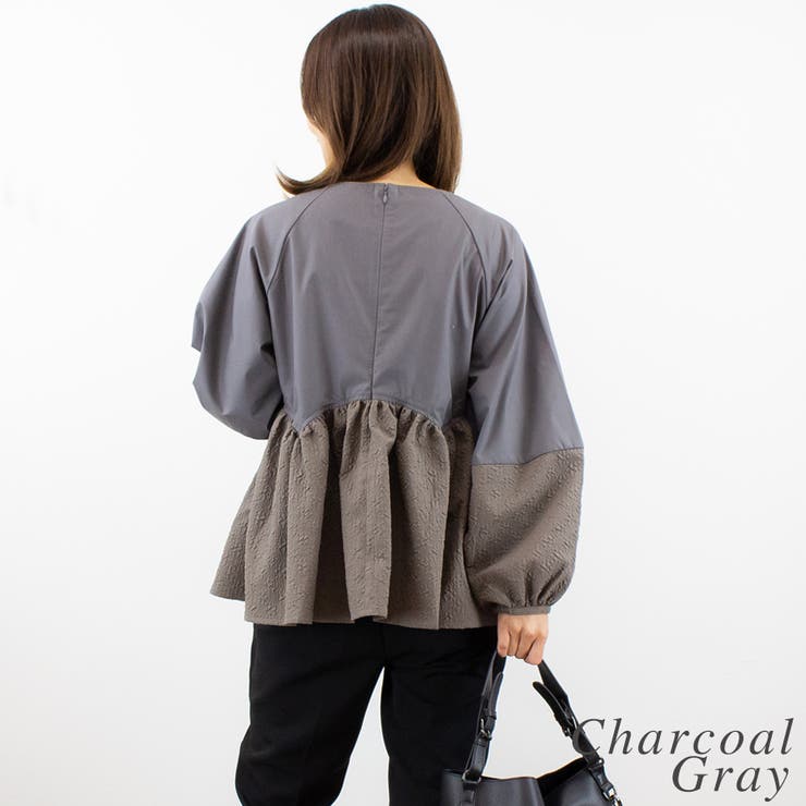 アーケードフクレジャガードペプラムブラウス | A.NATALY | 詳細画像5 