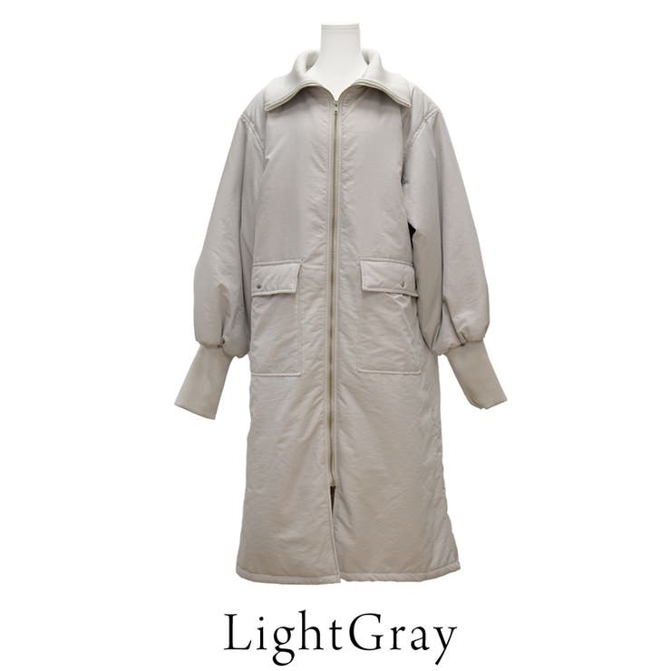 リブスタンドカラーロングダウン | A.NATALY | 詳細画像10 