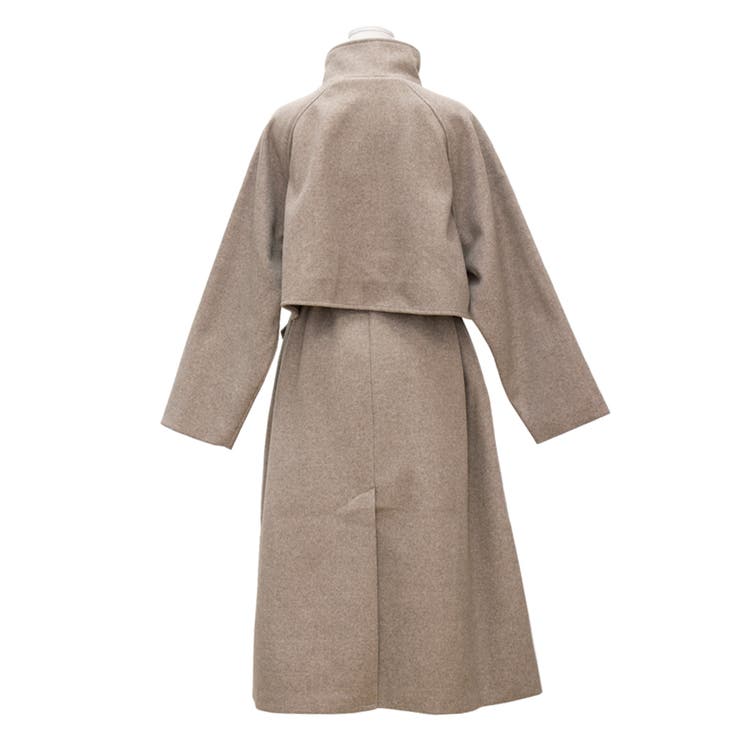 フェイクウールスタンドカラーケープコート | A.NATALY | 詳細画像11 