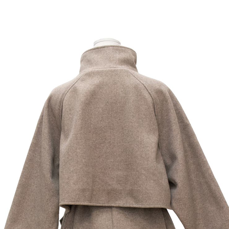 フェイクウールスタンドカラーケープコート | A.NATALY | 詳細画像13 