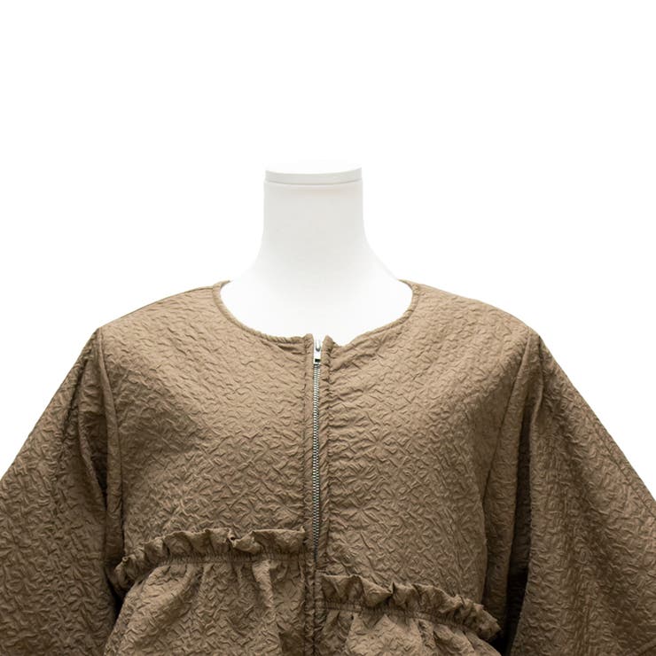 ふくれジャガード中綿フリルジャケット | A.NATALY | 詳細画像12 