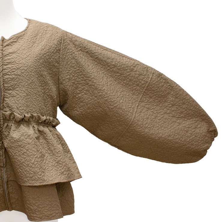 ふくれジャガード中綿フリルジャケット | A.NATALY | 詳細画像14 