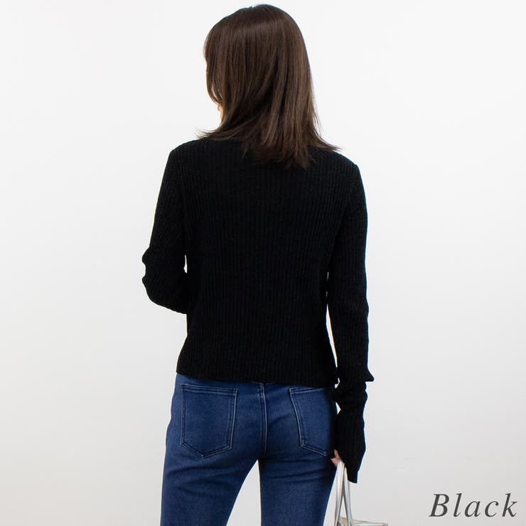 モール糸リブハイネックプルオーバー | A.NATALY | 詳細画像7 