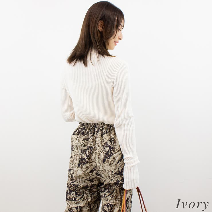 モール糸リブハイネックプルオーバー | A.NATALY | 詳細画像3 