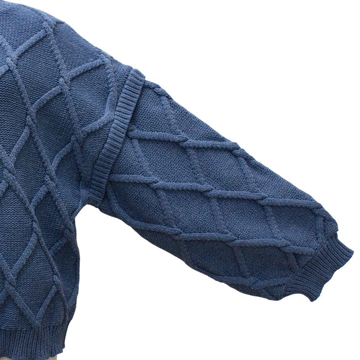 ダイヤ柄ケーブルハイネックプルオーバー | A.NATALY | 詳細画像17 