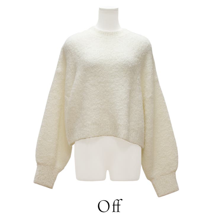 ウール混ブークレーショート丈ニット | A.NATALY | 詳細画像9 