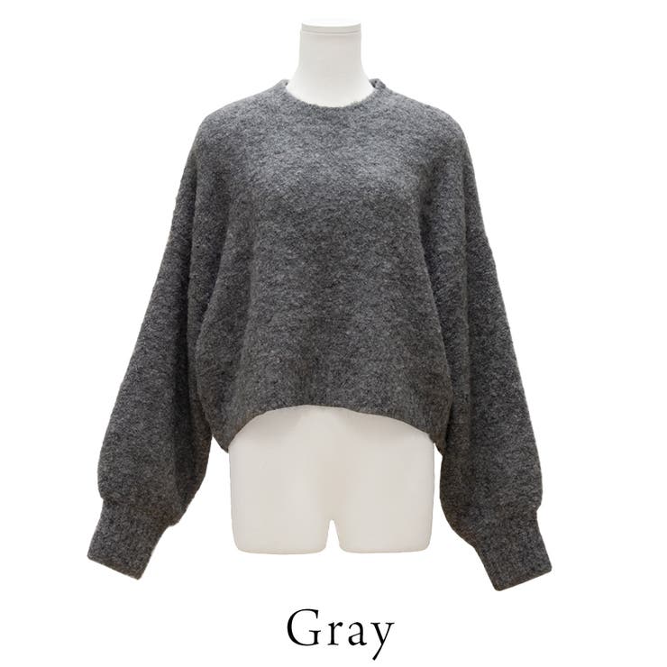 ウール混ブークレーショート丈ニット | A.NATALY | 詳細画像11 