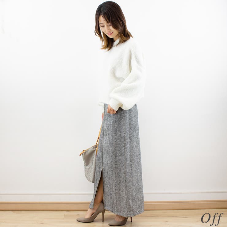 ウール混ブークレーショート丈ニット | A.NATALY | 詳細画像6 