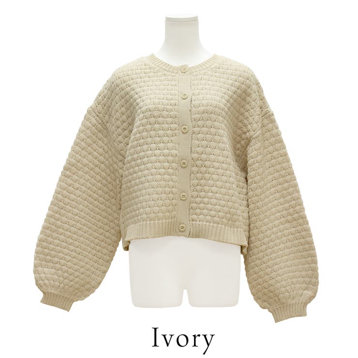 ポップコーン前後２WAYカーディガン | A.NATALY | 詳細画像9 