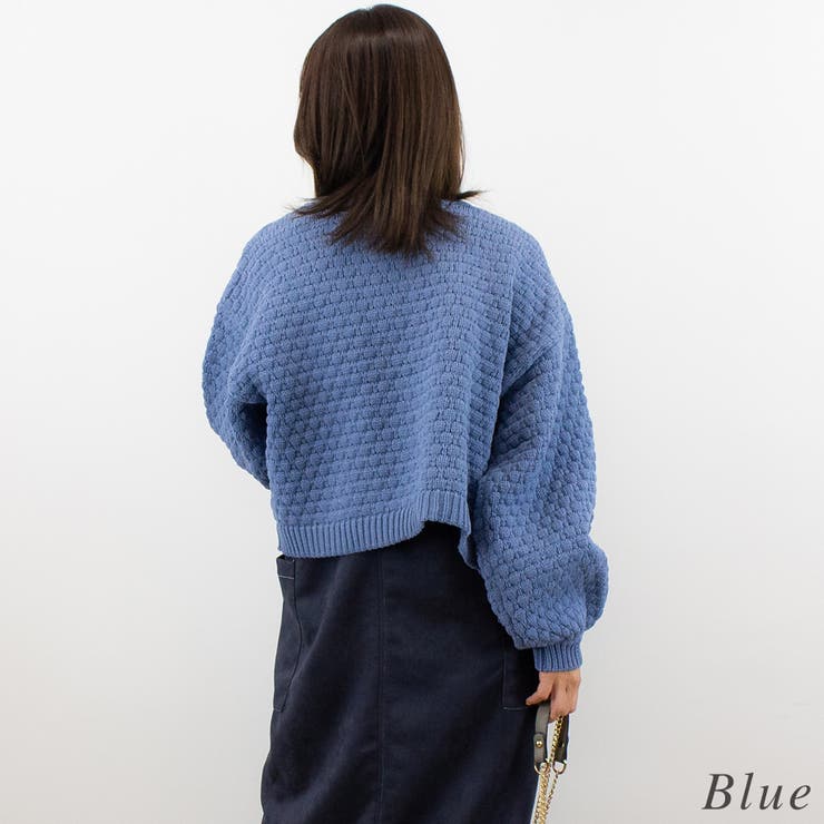 ポップコーン前後２WAYカーディガン | A.NATALY | 詳細画像1 