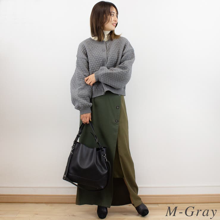 ポップコーン前後２WAYカーディガン | A.NATALY | 詳細画像6 