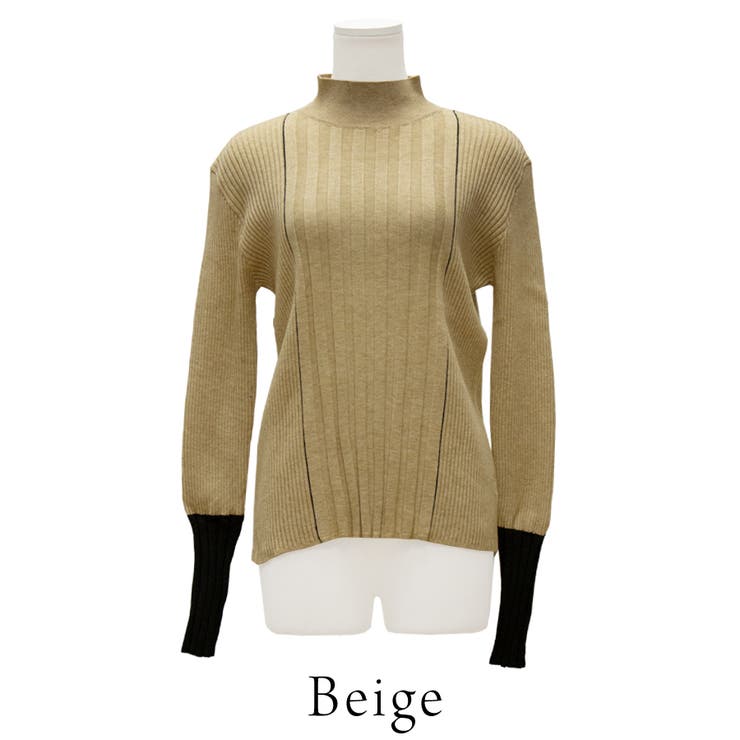 ライン配色リブニットプルオーバー | A.NATALY | 詳細画像9 