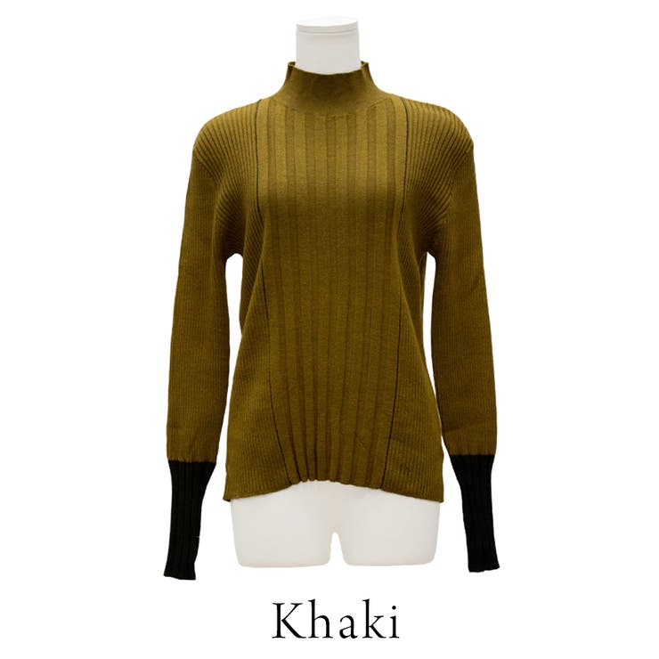 ライン配色リブニットプルオーバー | A.NATALY | 詳細画像10 