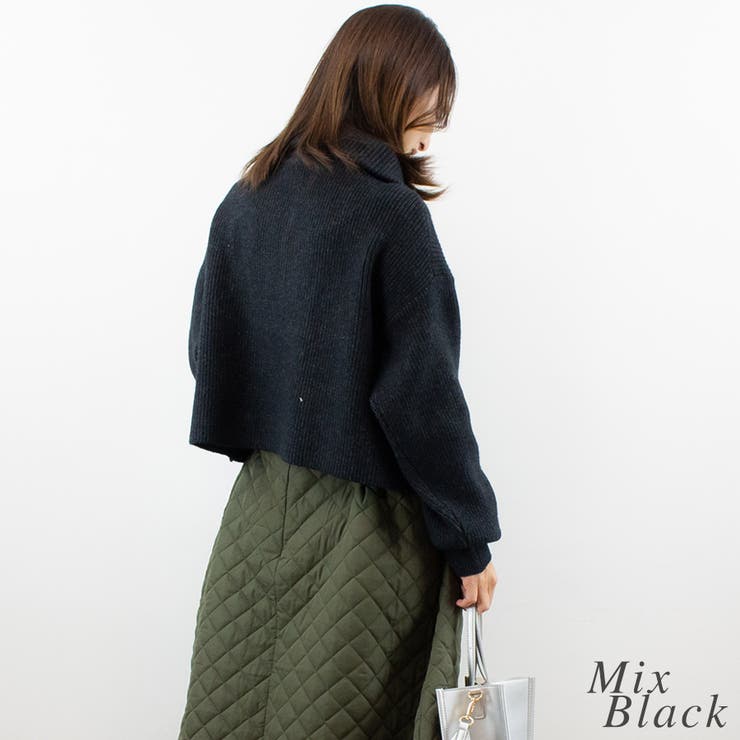 ハーフジップハイネックニット | A.NATALY | 詳細画像7 