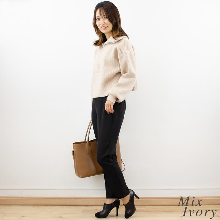 ハーフジップハイネックニット | A.NATALY | 詳細画像4 