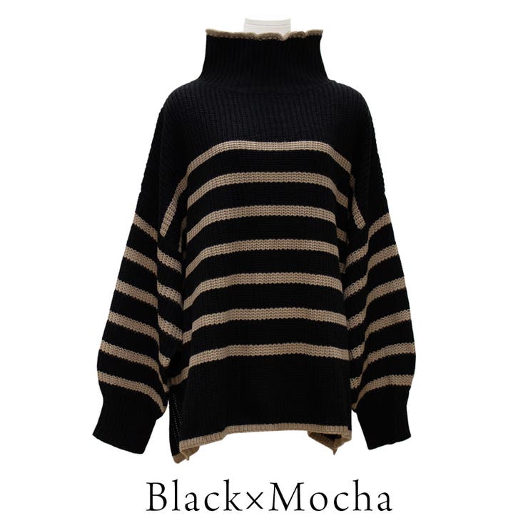 ハイネックボーダーニットプルオーバー | A.NATALY | 詳細画像8 