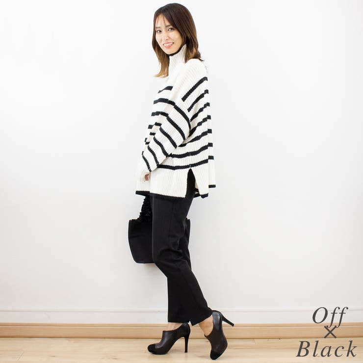 ハイネックボーダーニットプルオーバー | A.NATALY | 詳細画像4 