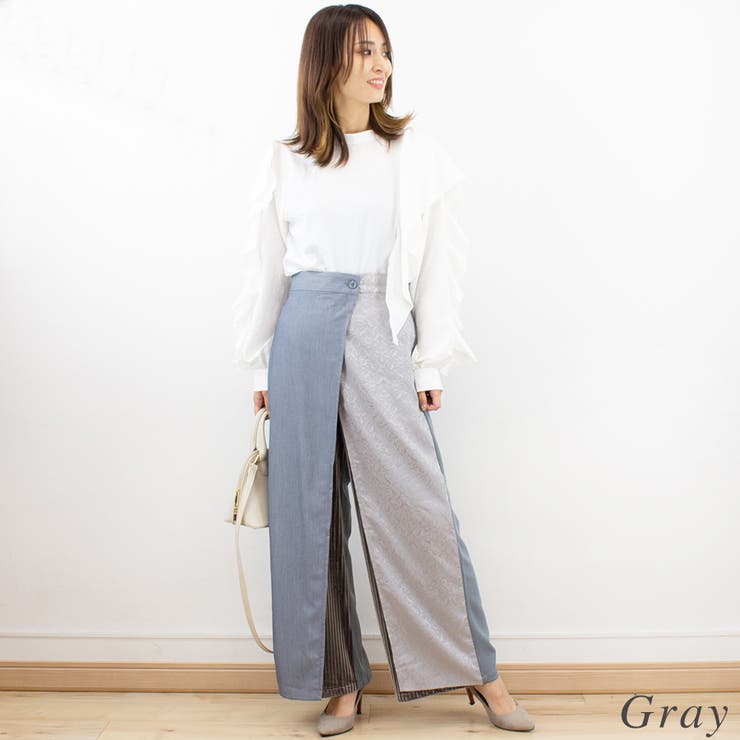 バリアスパターンラップパンツ | A.NATALY | 詳細画像1 