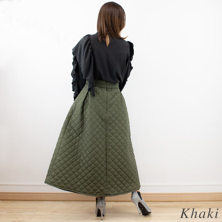 ダイヤキルティングタックスカート | A.NATALY | 詳細画像6 