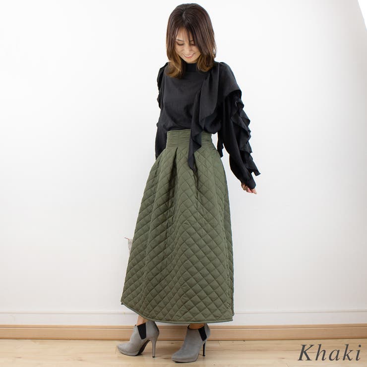 ダイヤキルティングタックスカート | A.NATALY | 詳細画像5 