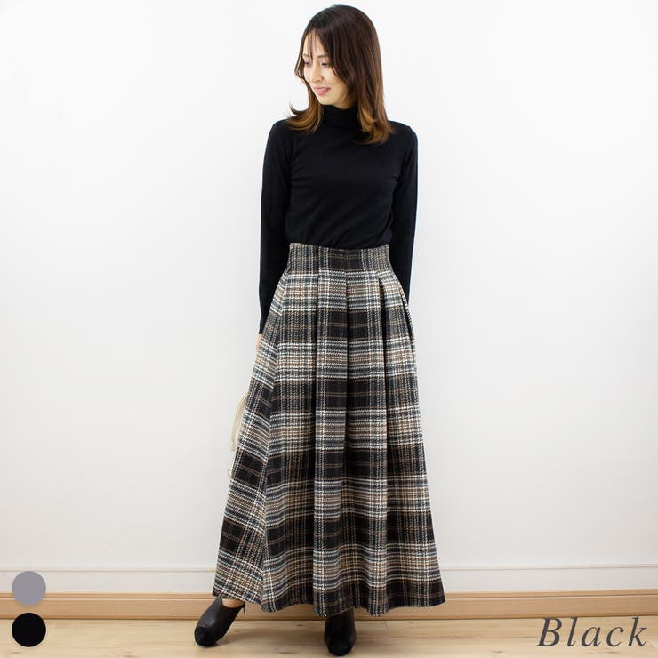 ツイードチェックタックスカート | A.NATALY | 詳細画像4 