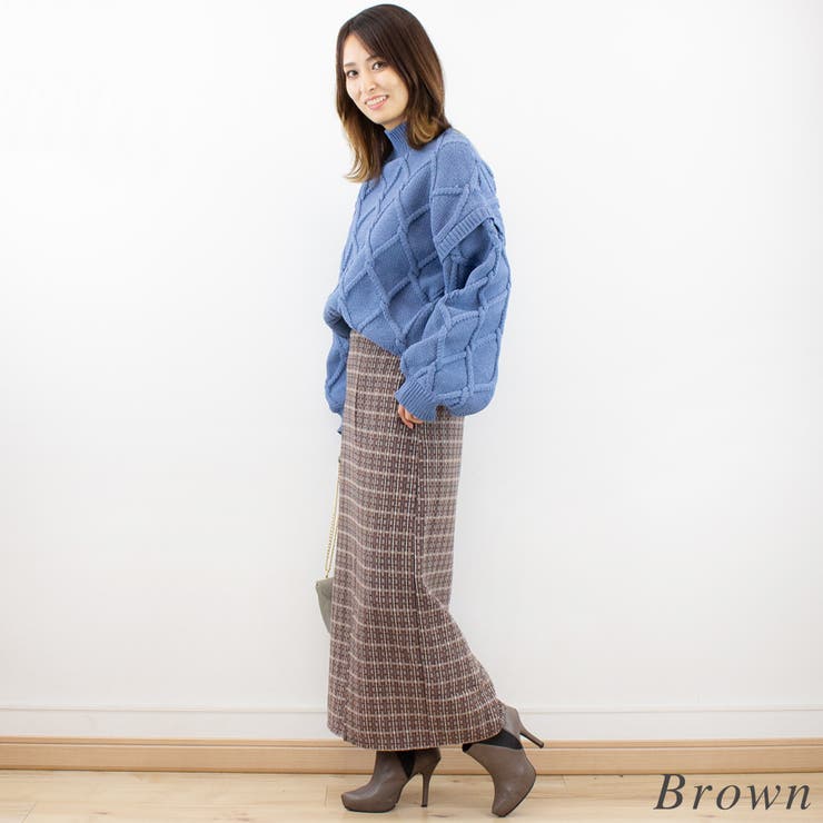 ツイードチェックタイトスカート | A.NATALY | 詳細画像3 