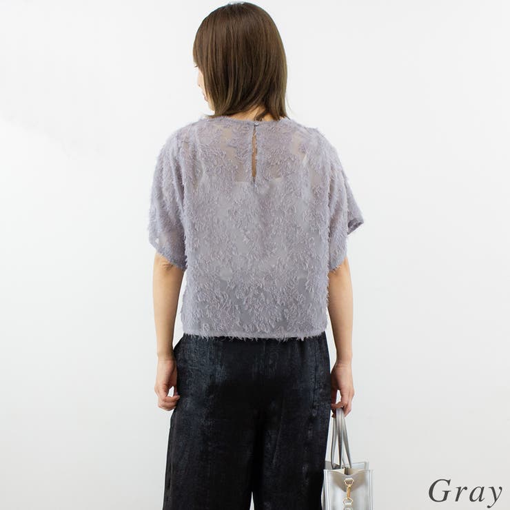 フリンジジャガードブラウス | A.NATALY | 詳細画像3