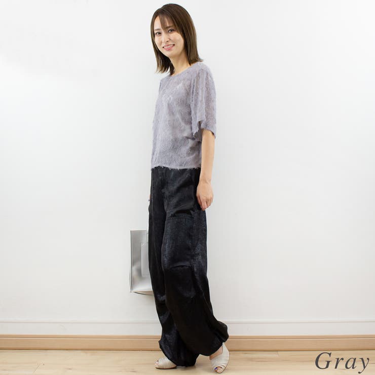 フリンジジャガードブラウス | A.NATALY | 詳細画像4