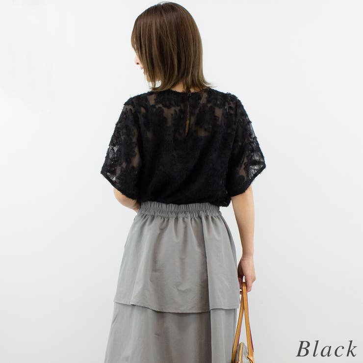 フリンジジャガードブラウス | A.NATALY | 詳細画像5