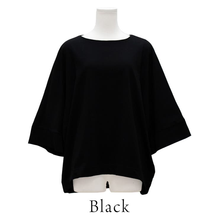 ボートネック７分袖ドルマンＴシャツ | A.NATALY | 詳細画像12 