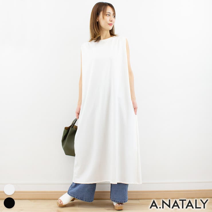 天竺ショルダータックワンピース [品番：ACTW0004214]｜A.NATALY（アナタリー）のレディースファッション通販｜SHOPLIST（ショップリスト）