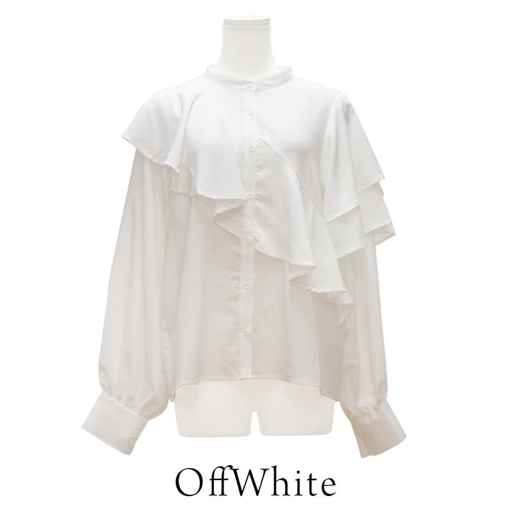 アシメフリルブラウス | A.NATALY | 詳細画像5 