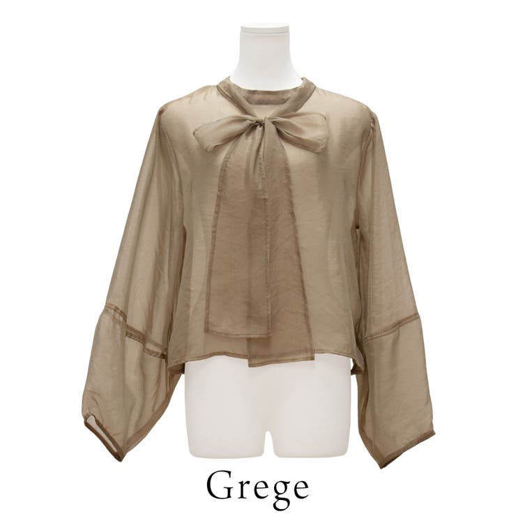 オーガンジーボウタイブラウス | A.NATALY | 詳細画像8 