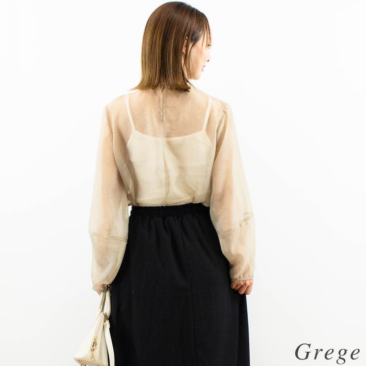 オーガンジーボウタイブラウス | A.NATALY | 詳細画像1 