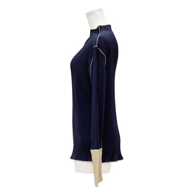 プリーツ配色ハイネック | A.NATALY | 詳細画像10 