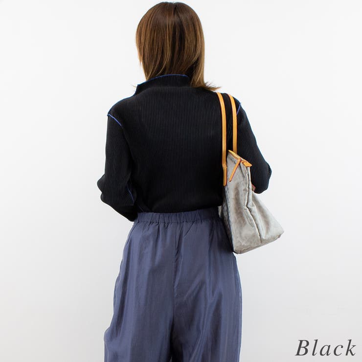 プリーツ配色ハイネック | A.NATALY | 詳細画像5 