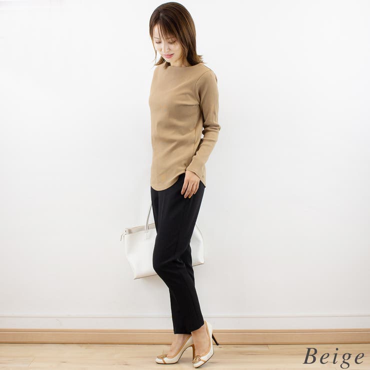 リブボートネックカットソー | A.NATALY | 詳細画像4 