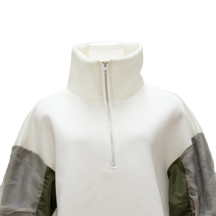 ハーフジップダンボールニットプルオーバー | A.NATALY | 詳細画像9 