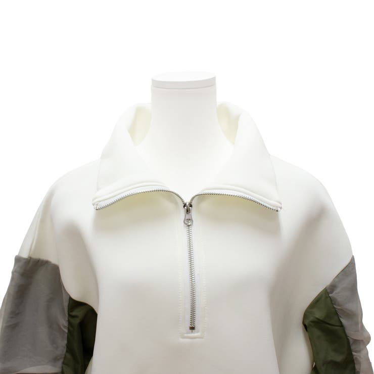 ハーフジップダンボールニットプルオーバー | A.NATALY | 詳細画像10 